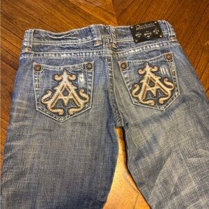 Archaic Blue Embroidered Women's Jeans